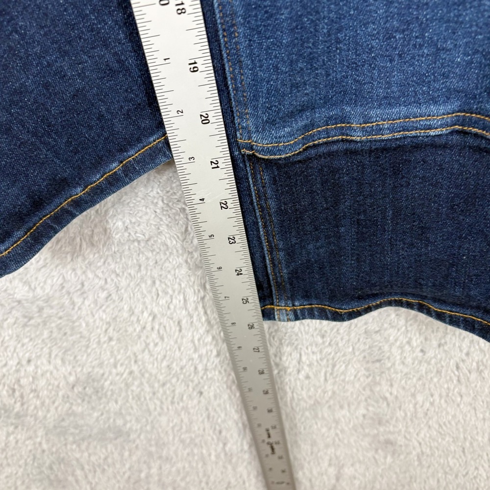 Erdem x Universal Standard Hana Patchwork Jeans Size 14 Dark Wash‎ Relaxed Leg - Picture 5 of 9